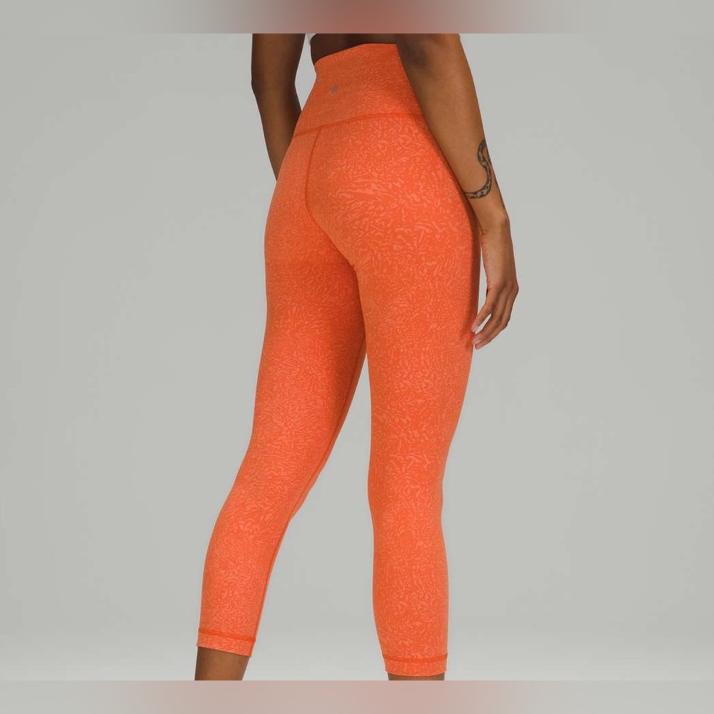 Lululemon Orange Leggings size 8